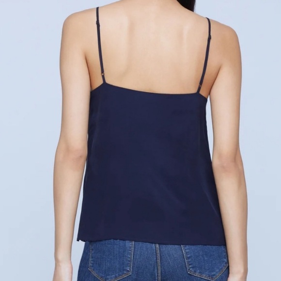 L'AGENCE Midnight Navy Blue Silk Camisole - Medium - Authentic - NWT - Picture 2 of 6